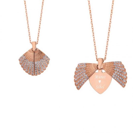 İstiridye Kabuğu İsimli Gümüş Kolye GMS1076