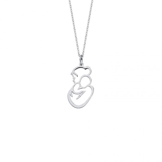Anne Bebek Gümüş Kolye GMS1191