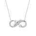 Çift Kalpli Sonsuzluk Gümüş Kolye GMS1958