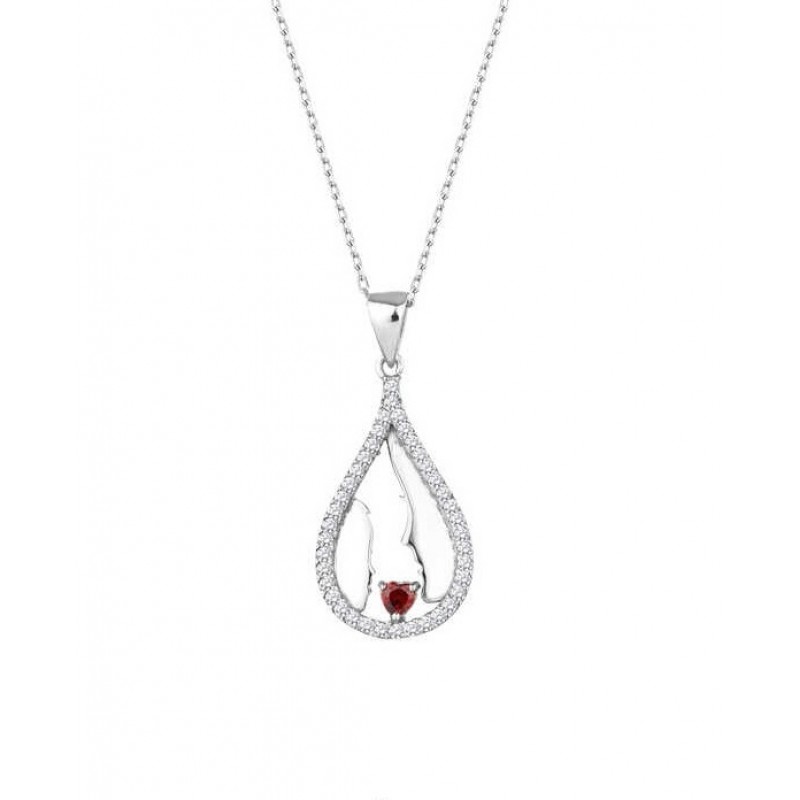 Anne Bebek Gümüş Kolye GMS2012