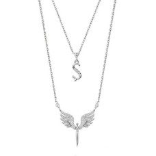 Harfli Mikail Meleği Gümüş Kolye GMS2057