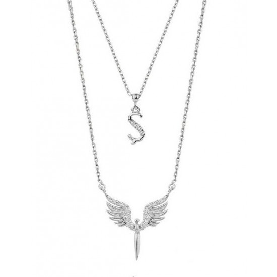 Harfli Mikail Meleği Gümüş Kolye GMS2057