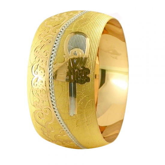 22 Ayar Şarnel 50 gr Tuğra Bilezik - BLK6086