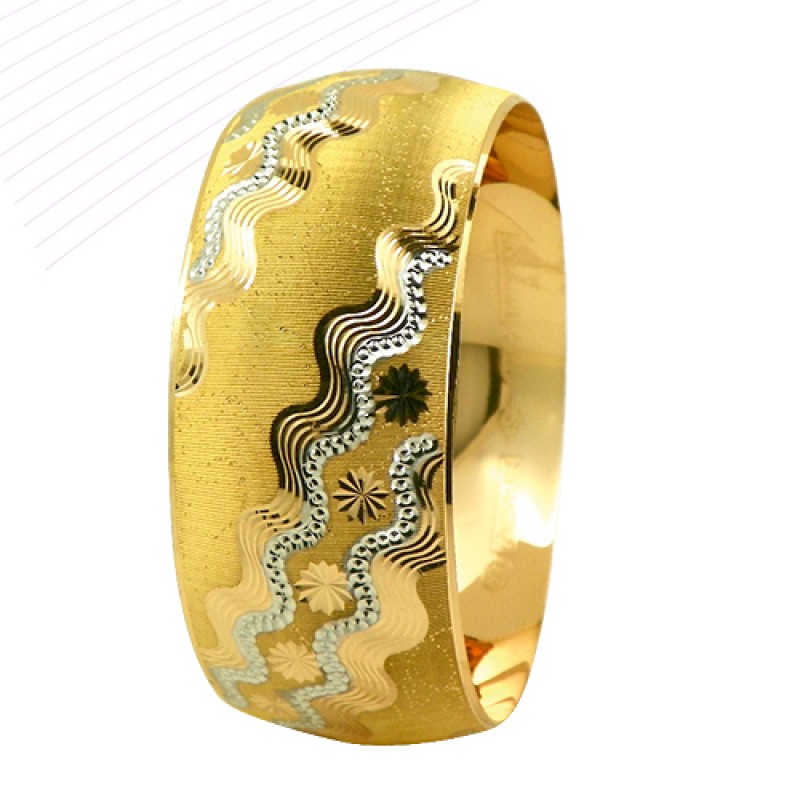 22 Ayar Şarnel 40 gr Mega Bilezik - BLK6334