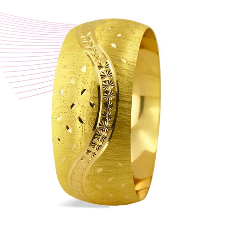 22 Ayar Şarnel 40 gr Mega Bilezik - BLK6352