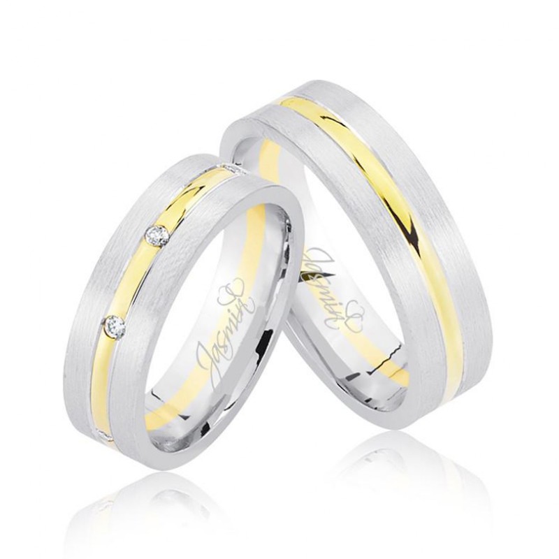 Sarı Beyaz Altın Alyans 2605-3