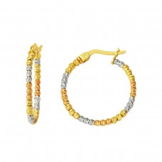 3 Renk 2 cm Çaplı Dorika Halka Küpe KP049