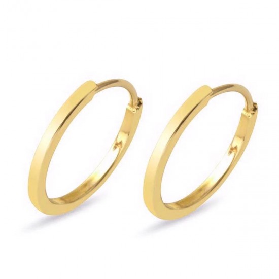 2 cm Çaplı Düz Halka Küpe KP054 2 cm Çaplı Düz Halka Küpe KP054