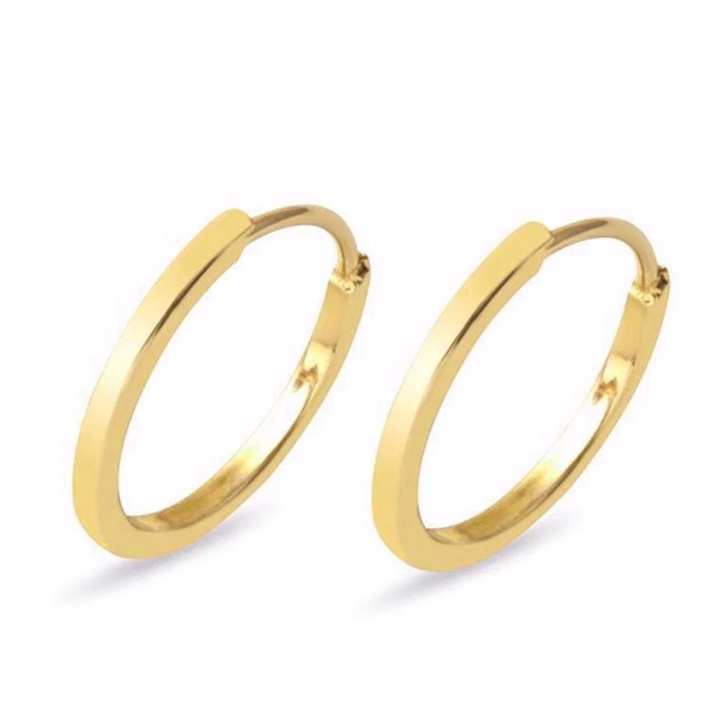 2 cm Çaplı Düz Halka Küpe KP054 2 cm Çaplı Düz Halka Küpe KP054