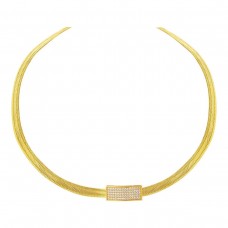 3 Sıra Taşlı Tokalı Trabzon Hasır Gerdanlık KLY2057