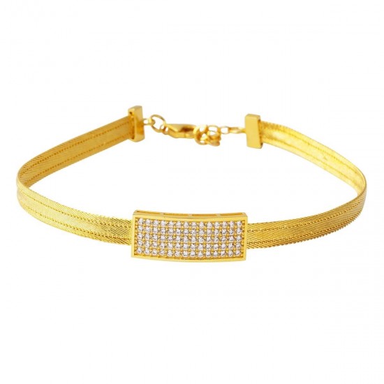 3 Sıra Taşlı 22 Ayar Trabzon Hasır Bileklik BLK6639 3 Sıra Taşlı 22 Ayar Trabzon Hasır Bileklik BLK6639