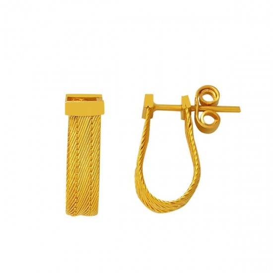 22 Ayar Trabzon Hasır Küpe KP22-01