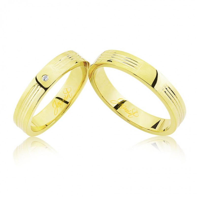 Sarı Altın Alyans 3002-3