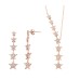 Takım Yıldızı İkili Rose Renk Gümüş Set GMS2095