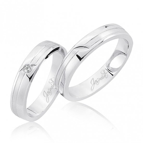 Beyaz Altın Alyans 3101-2