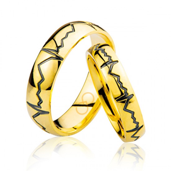 Kalp Ritmi Altın Alyans 3103-3 Kalp Ritmi Altın Alyans 3103-3