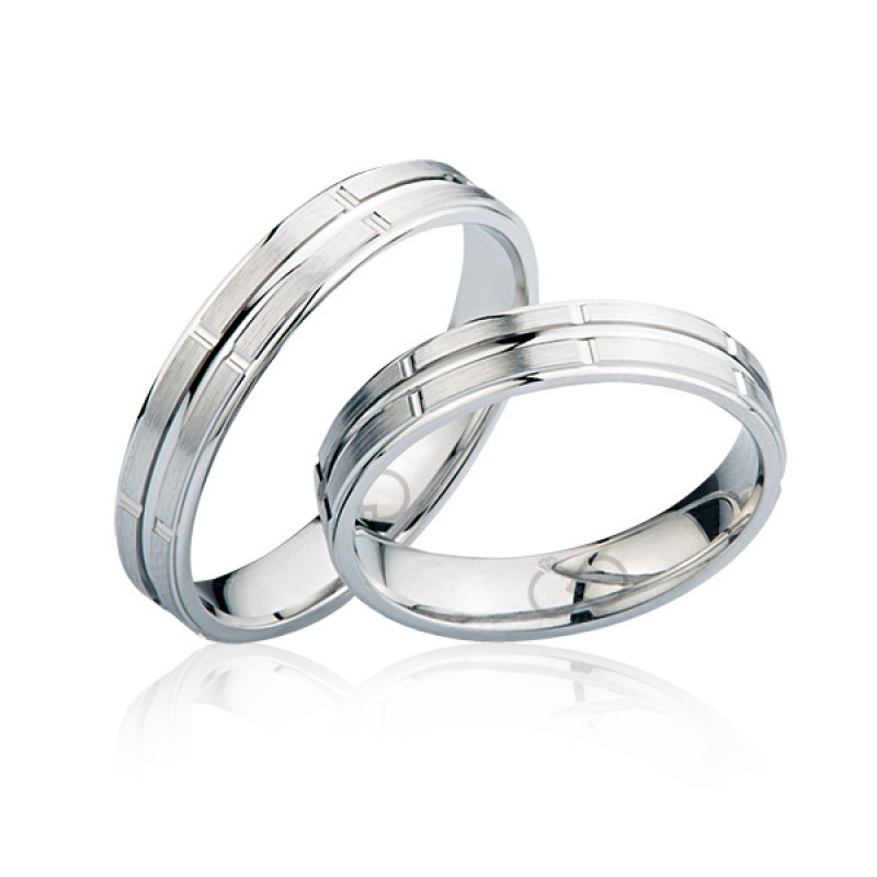 Beyaz Altın Alyans 3104-3 Beyaz Altın Alyans 3104-3