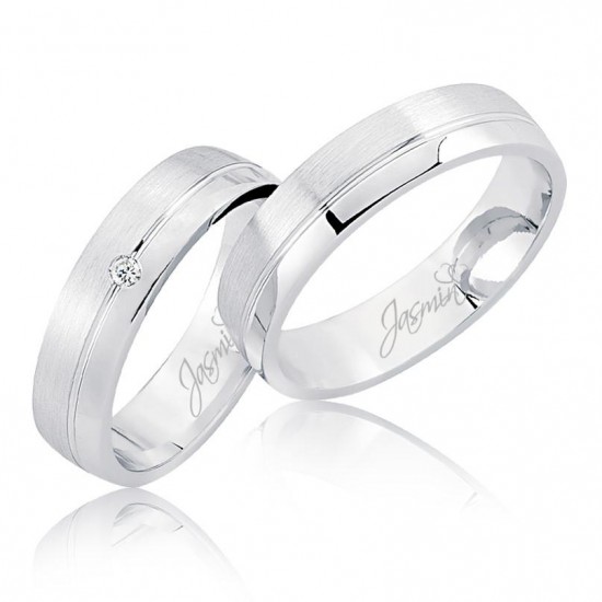 Beyaz Altın Alyans 3301-2