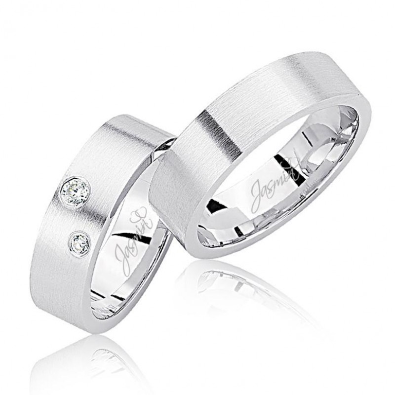 Beyaz Altın Alyans 3401-2 Beyaz Altın Alyans 3401-2