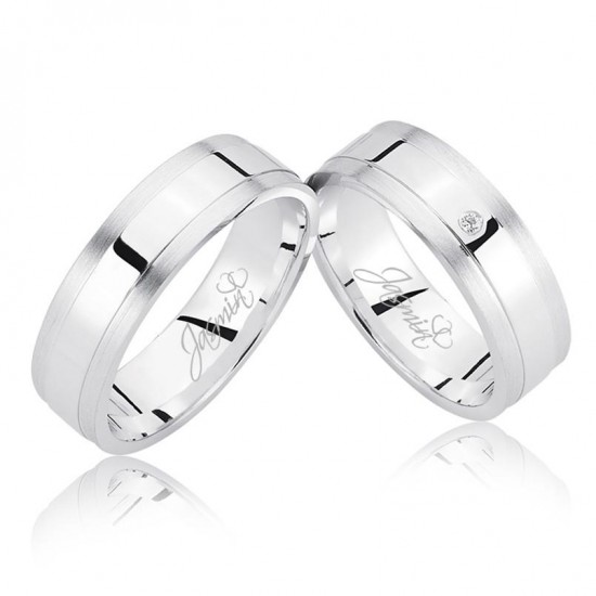 Beyaz Altın Alyans 3405-2