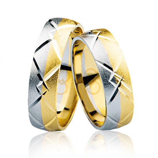 Sarı Beyaz Altın Alyans 3601-2