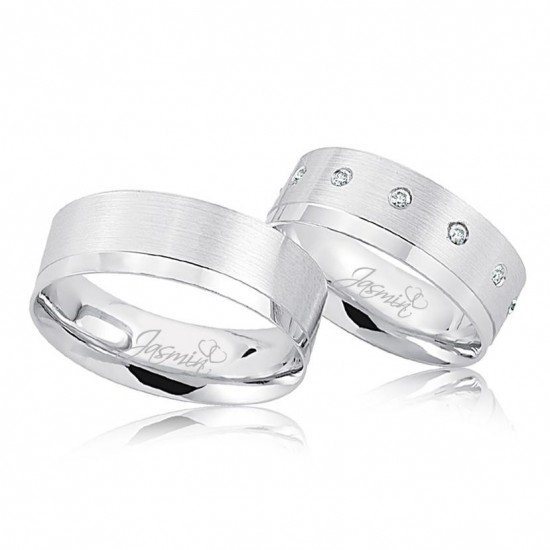 Beyaz Altın Alyans 3603-2