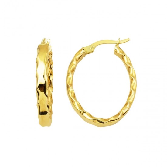 3 cm Çaplı Burgu Halka Küpe KP056