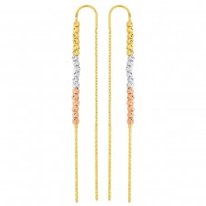 3 Renk Dorikalı Zincir Küpe KP058