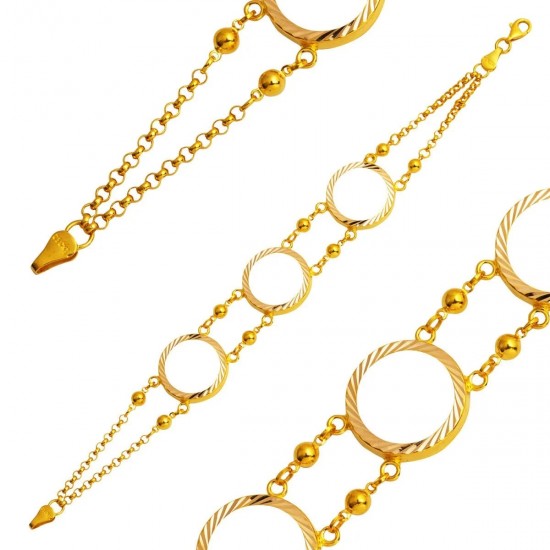 3 Çeyrekli Doç Zincir Çeyrek Bileklik BIL42 3 Çeyrekli Doç Zincir Çeyrek Bileklik BIL42