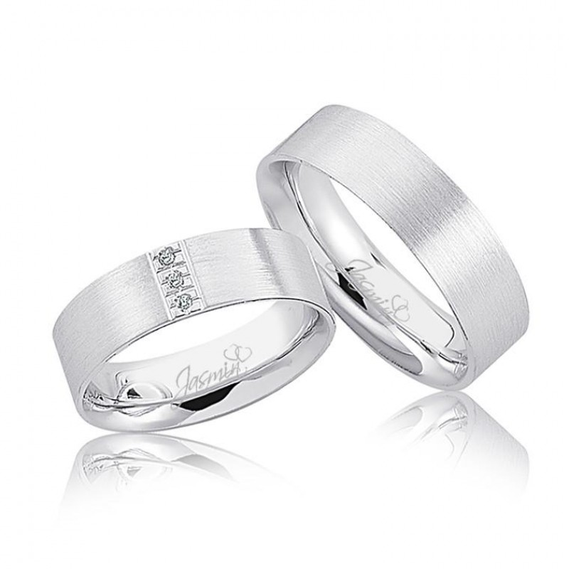 Beyaz Altın Alyans 4004-2 Beyaz Altın Alyans 4004-2