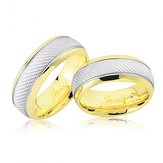 Sarı Beyaz Altın Alyans 4302-2