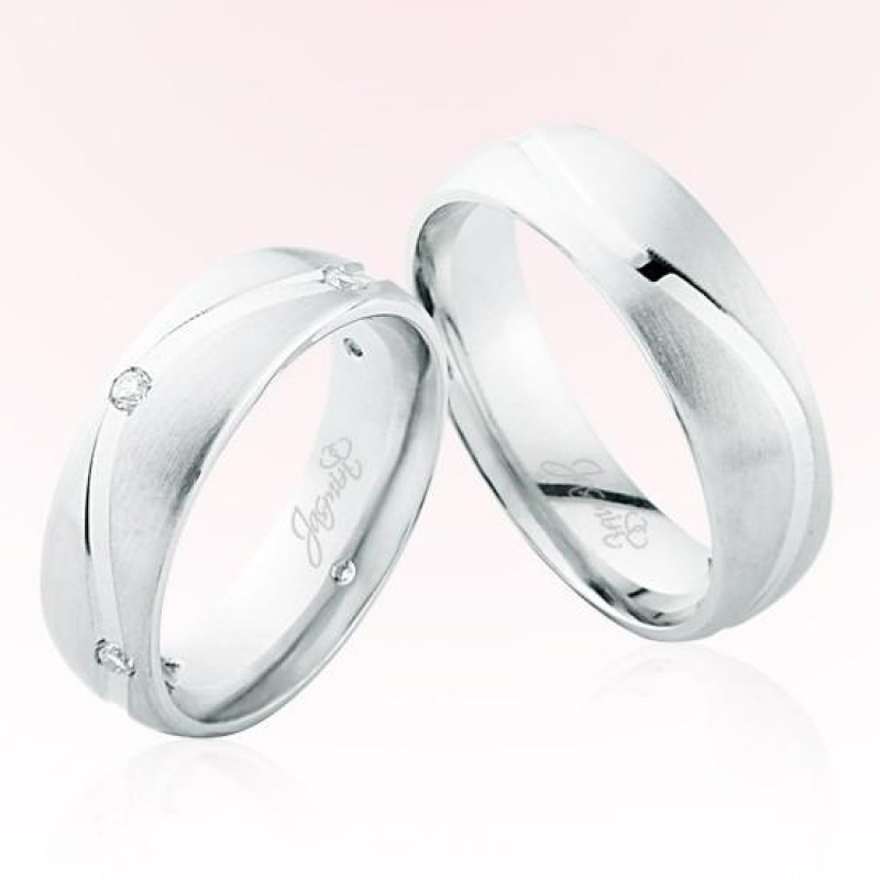 Beyaz Altın Alyans 4406 Beyaz Altın Alyans 4406