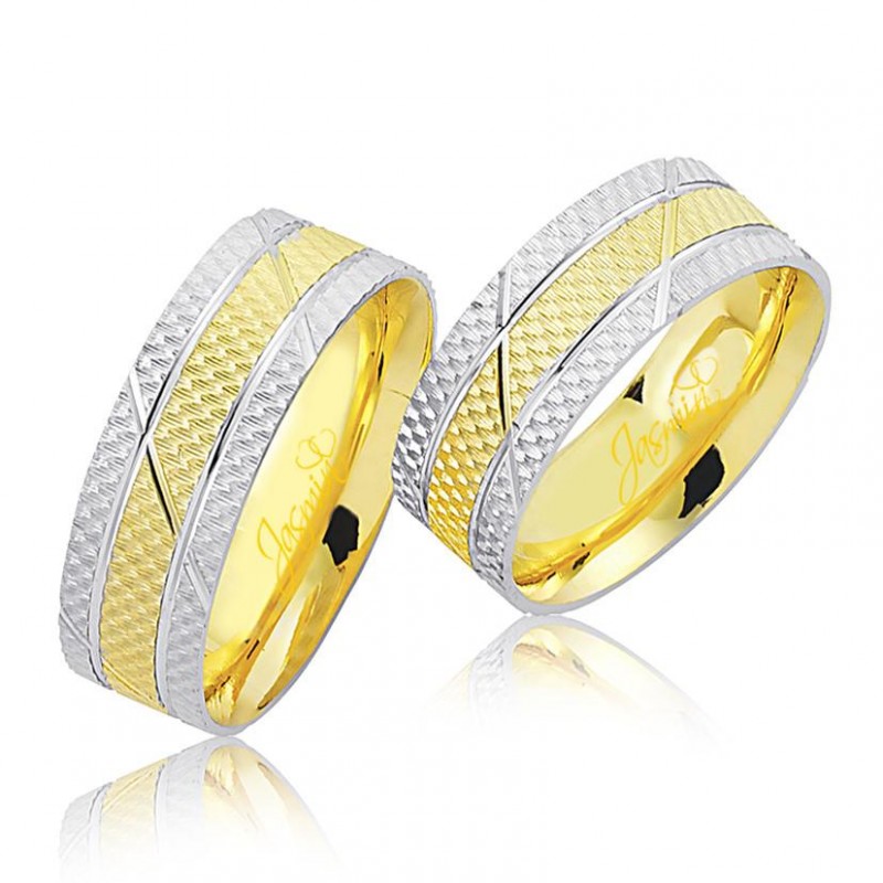 Sarı Beyaz Altın Alyans 4601-2