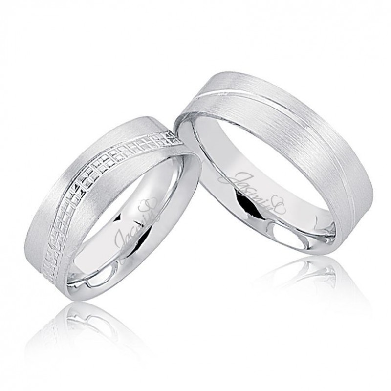 Beyaz Altın Alyans 4603-2 Beyaz Altın Alyans 4603-2