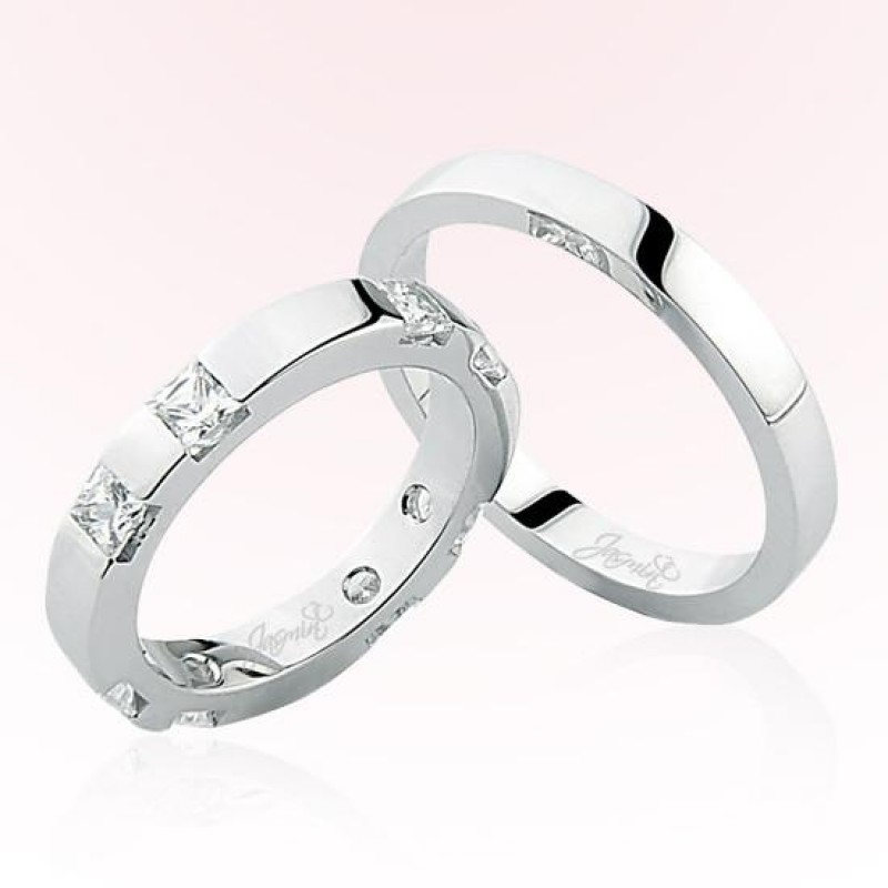 Beyaz Altın Alyans 4707 Beyaz Altın Alyans 4707