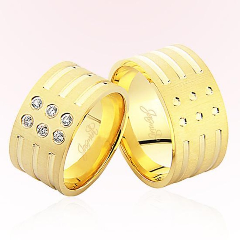 Sarı Şeritli Altın Alyans-4902 Sarı Şeritli Altın Alyans-4902