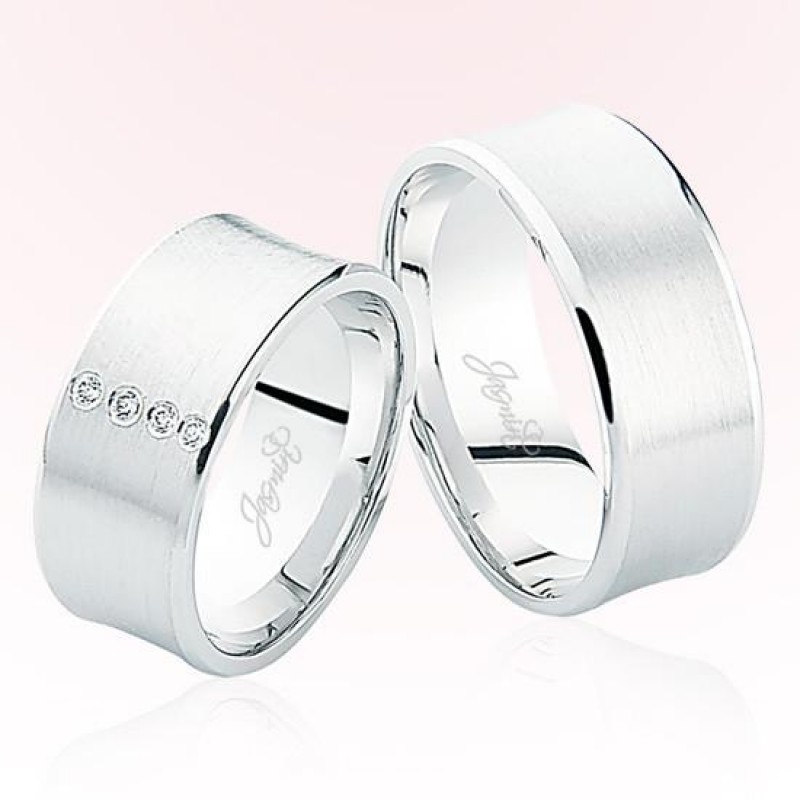 Beyaz Altın Alyans 4903 Beyaz Altın Alyans 4903