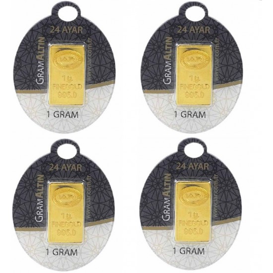 4 gr 24 Ayar İAR Külçe Altın 4 gr 24 Ayar İAR Külçe Altın