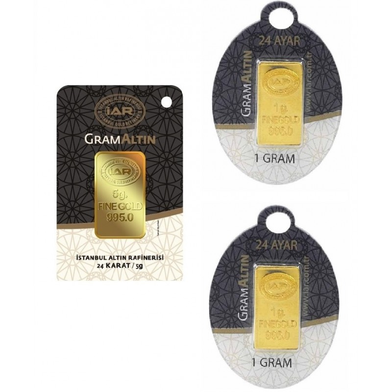 7 gr 24 Ayar İAR Külçe Altın