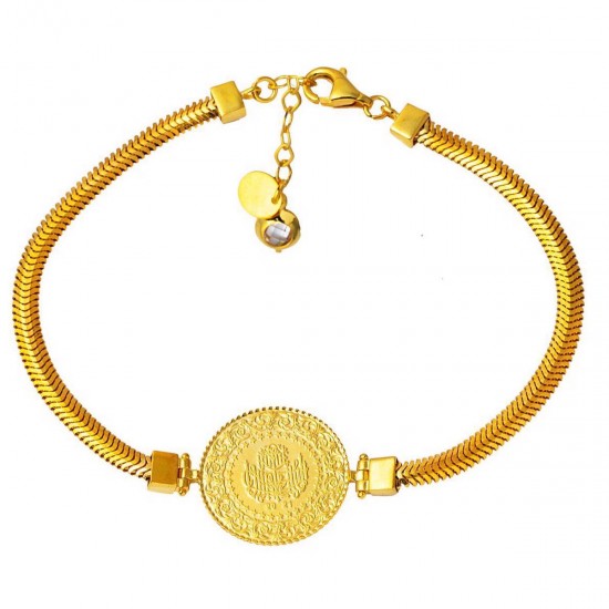 İtalyan Zincirli Çeyrek Bileklik BIL50 İtalyan Zincirli Çeyrek Bileklik BIL50