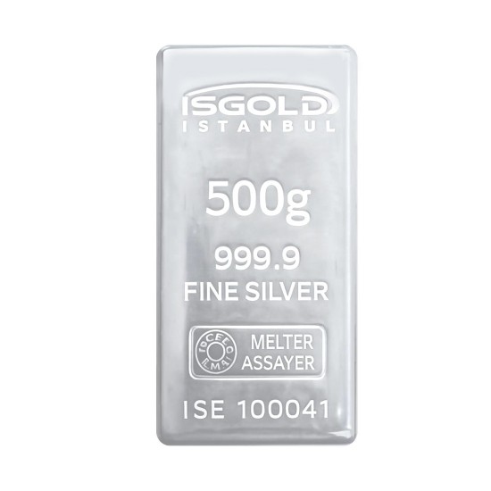 500 Gram Gümüş Külçe