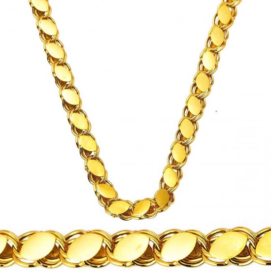 Pullu 14 Ayar 50 cm Halep Zincir Kolye ZKU221 Pullu 14 Ayar 50 cm Halep Zincir Kolye ZKU221