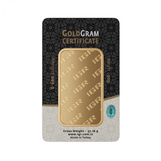 50 gr 999.9 IAR Gram Külçe Altın