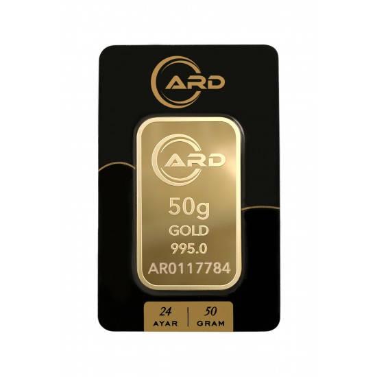 50 gr 24 Ayar ARD Gram Külçe Altın