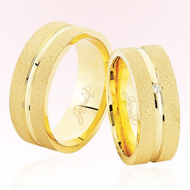 Sarı Şeritli Altın Alyans 5108 Sarı Şeritli Altın Alyans 5108