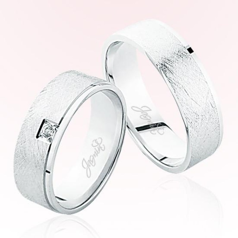 Beyaz Altın Alyans 5201 Beyaz Altın Alyans 5201