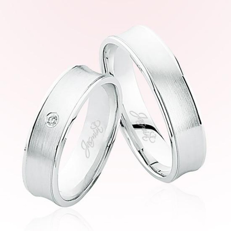 Beyaz Altın Alyans 5208 Beyaz Altın Alyans 5208