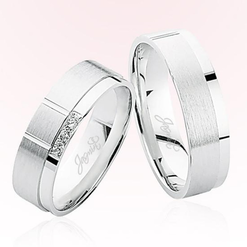 Beyaz Altın Alyans 5301 Beyaz Altın Alyans 5301