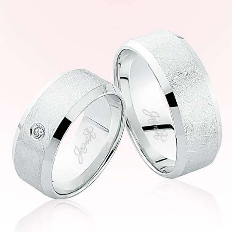 Beyaz Altın Alyans 5505 Beyaz Altın Alyans 5505