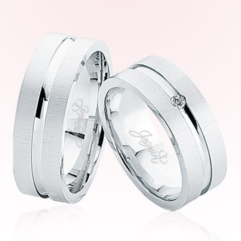 Beyaz Altın Alyans 5507 Beyaz Altın Alyans 5507